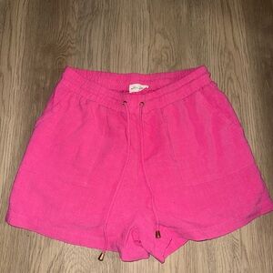 Vibrant Pink‎ High Waist Shorts